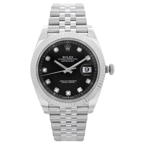 rolex datejust 41 stahl schwarz|Rolex Datejust 41 specifications.